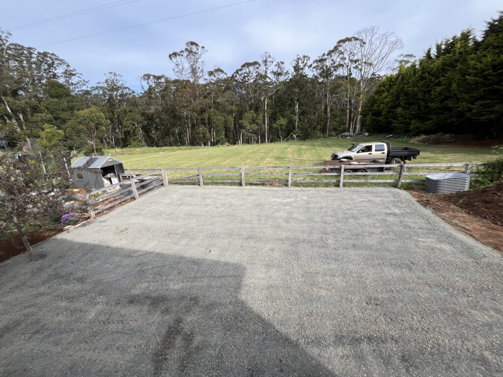 Compacted site ready for the next stage